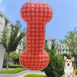 El nuevo hueso de juguete para perros, con efectos de sonido, es adecuado para limpiar los dientes. Todo tipo de razas de perros love it.