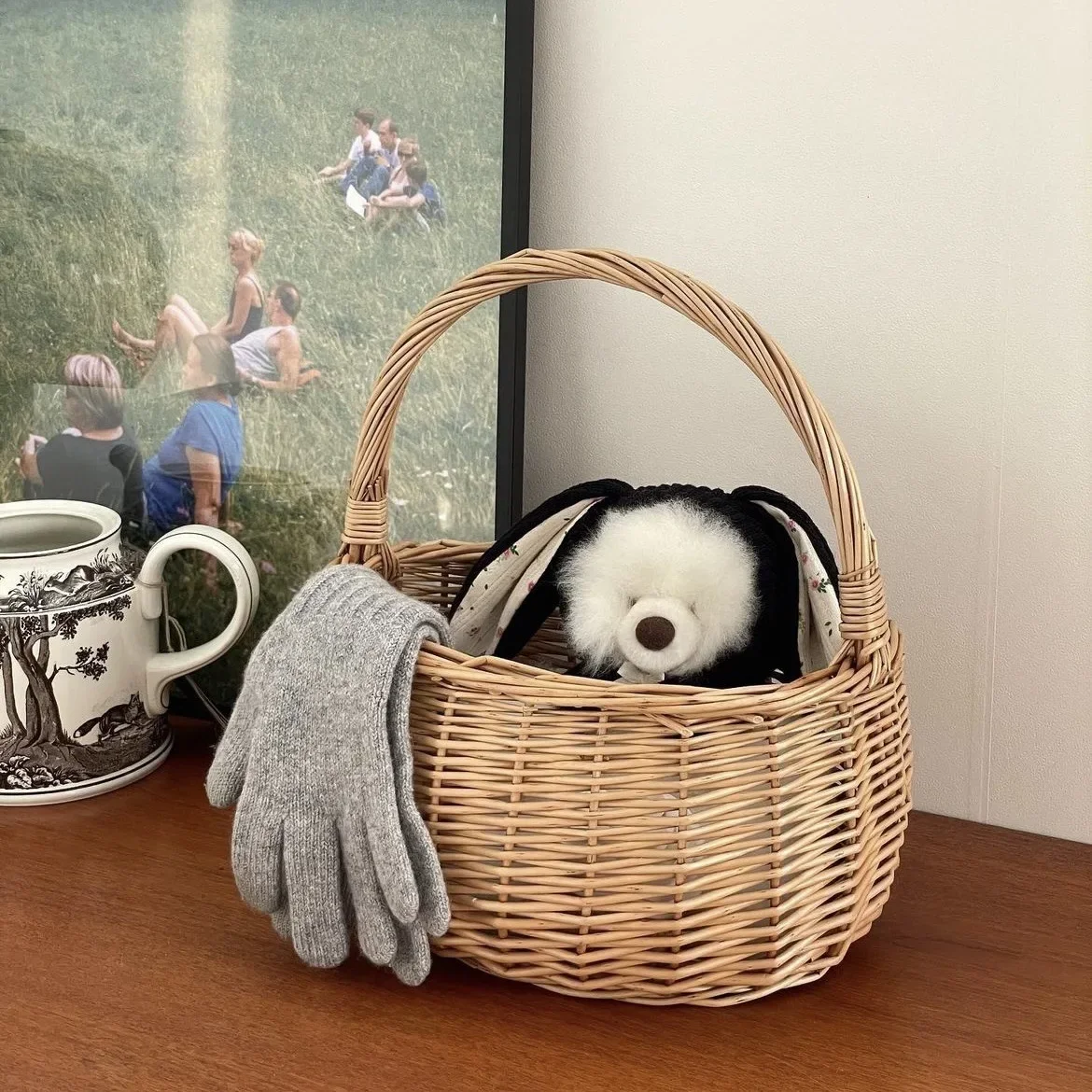 Gorro tejido con Orejas de conejo para mascotas, gorro cálido para otoño e invierno, decoración para perros, disfraz para perros, sombrero para perros, accesorios para perros - imagen 4