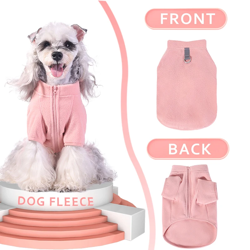 Ropa de lana para perros pequeños, chaqueta cálida de invierno para cachorros y gatos, disfraz de Chihuahua, trajes de Bulldog Francés, abrigo de Pug, chaleco Yorkie - imagen 4