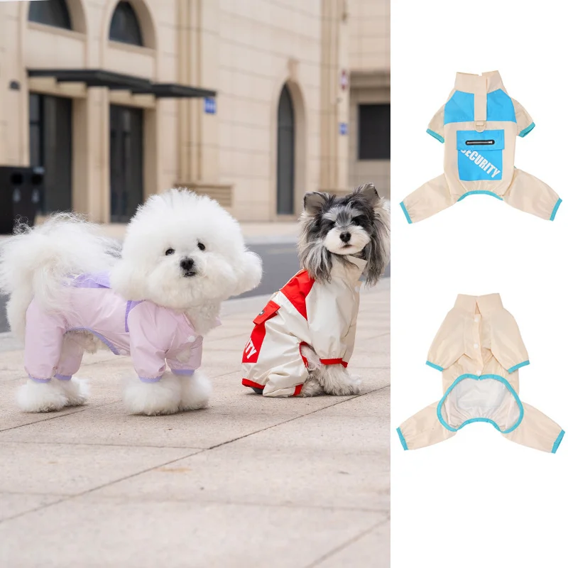 Overol de bolsillo para perros Chihuahua y Poodle – Abrigo primavera