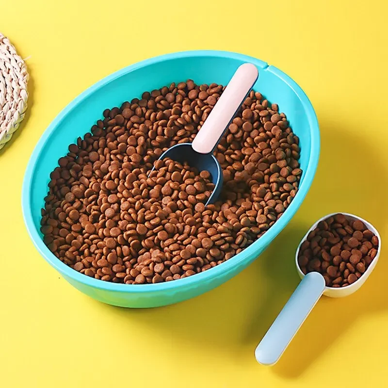 Cuchara de comida para perros, cuchara de alimentación multifuncional para mascotas con Clip de sellado, cuchara medidora de plástico de grado para alimentos para gatos, práctica - imagen 3