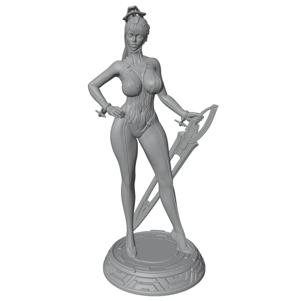 Kit resina guerrera figura femenina sin pintar ni montar