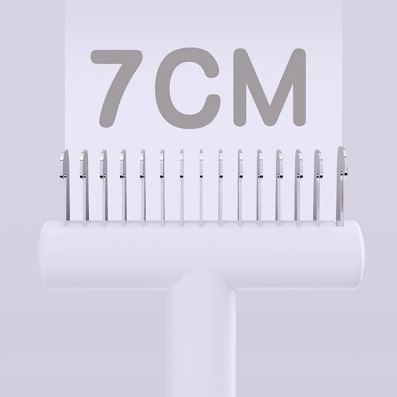 Peine para perros de acero inoxidable, cuchillo, cepillo para perros, removedor de pelo para mascotas, cepillo para el cuidado de perros, cuchillo, peines para limpieza de nudos de pelo de gato - imagen 4