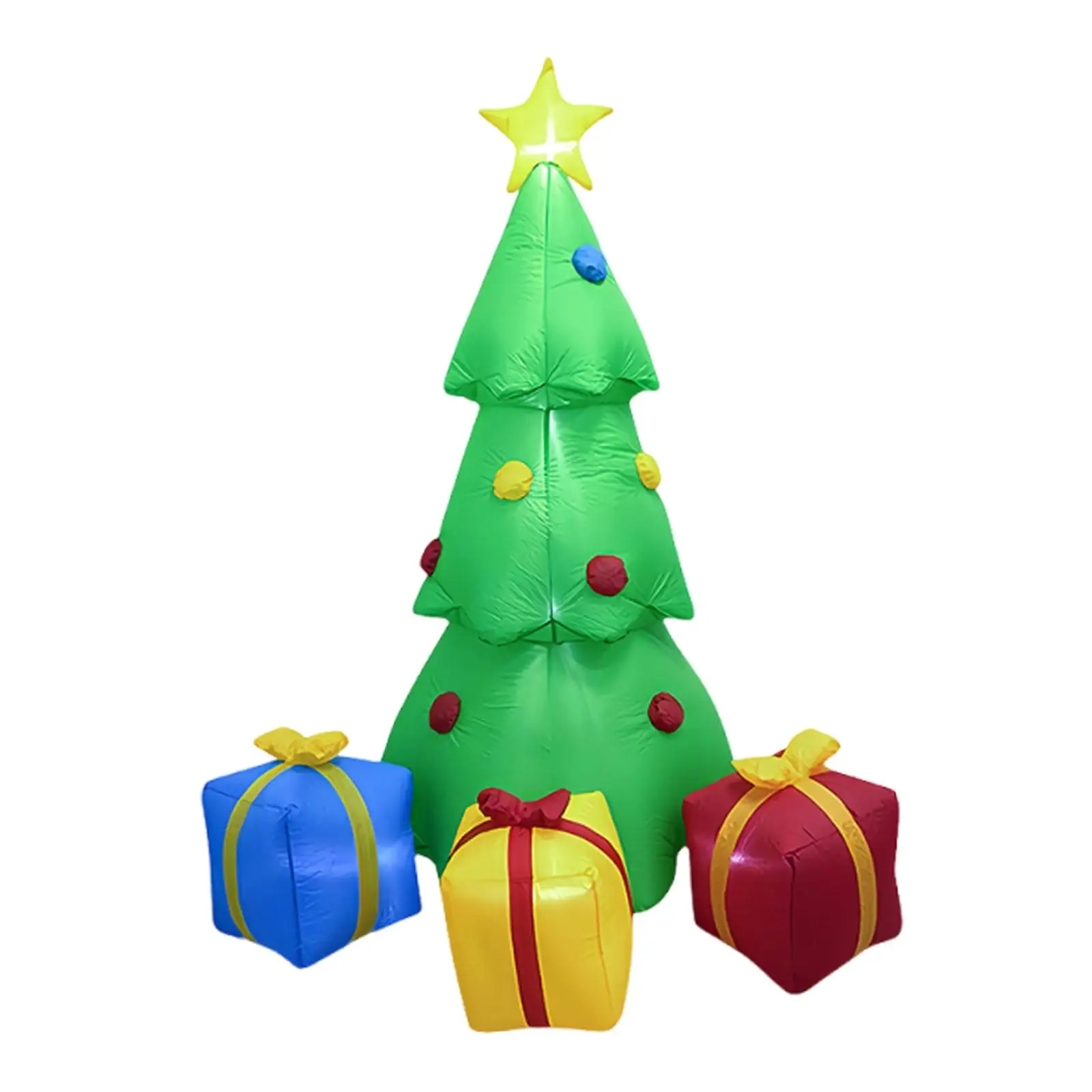 7 ft Christmas Tree Inflatable Decor with Light Lightweight Props Cute Giant