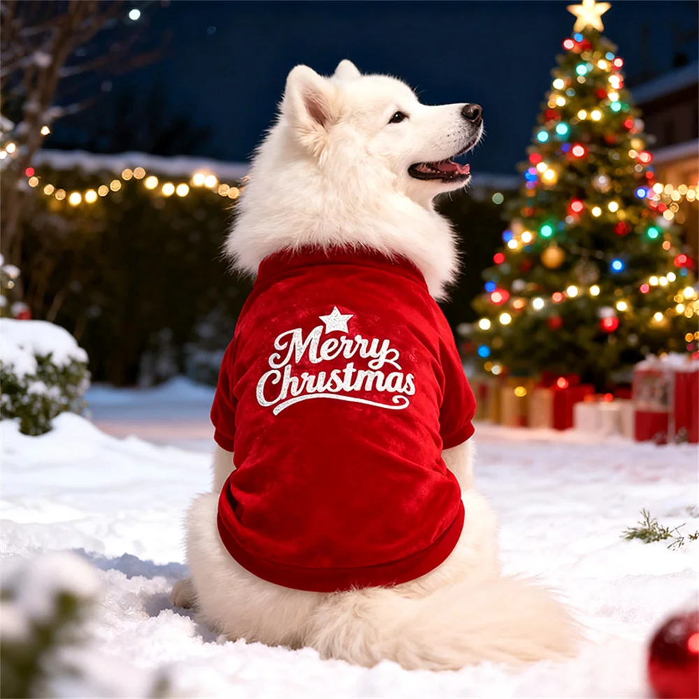 Suéter clásico navideño para perros pequeños y medianos, jerseys cómodos y cálidos para mascotas, productos festivos - imagen 4