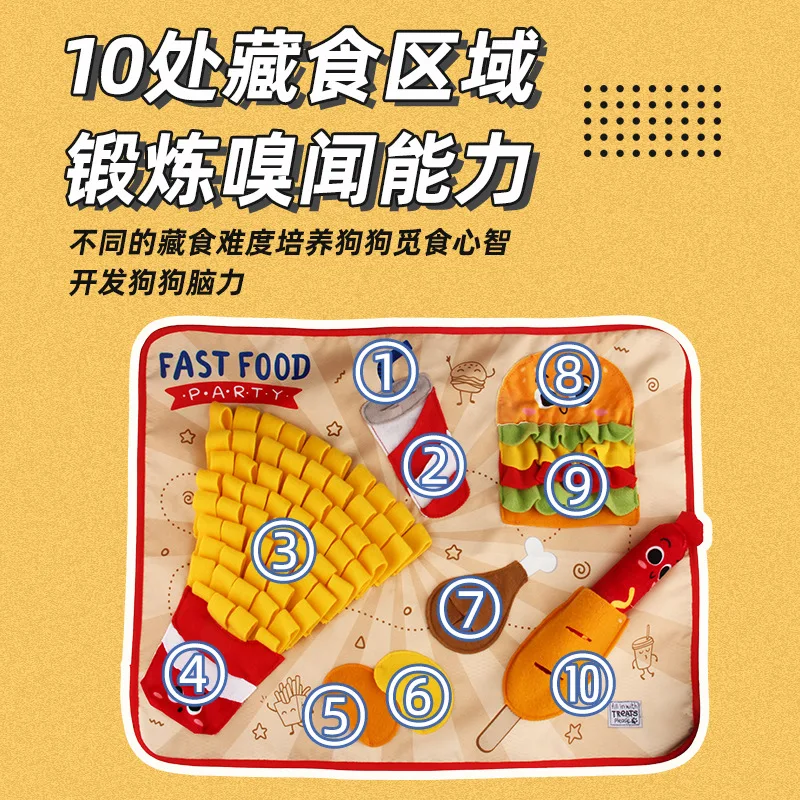 Almohadilla para olfatear perros, descompresión y aburrimiento para mascotas, consumo de energía, fuerza física, inteligencia, juguetes de comida con fugas