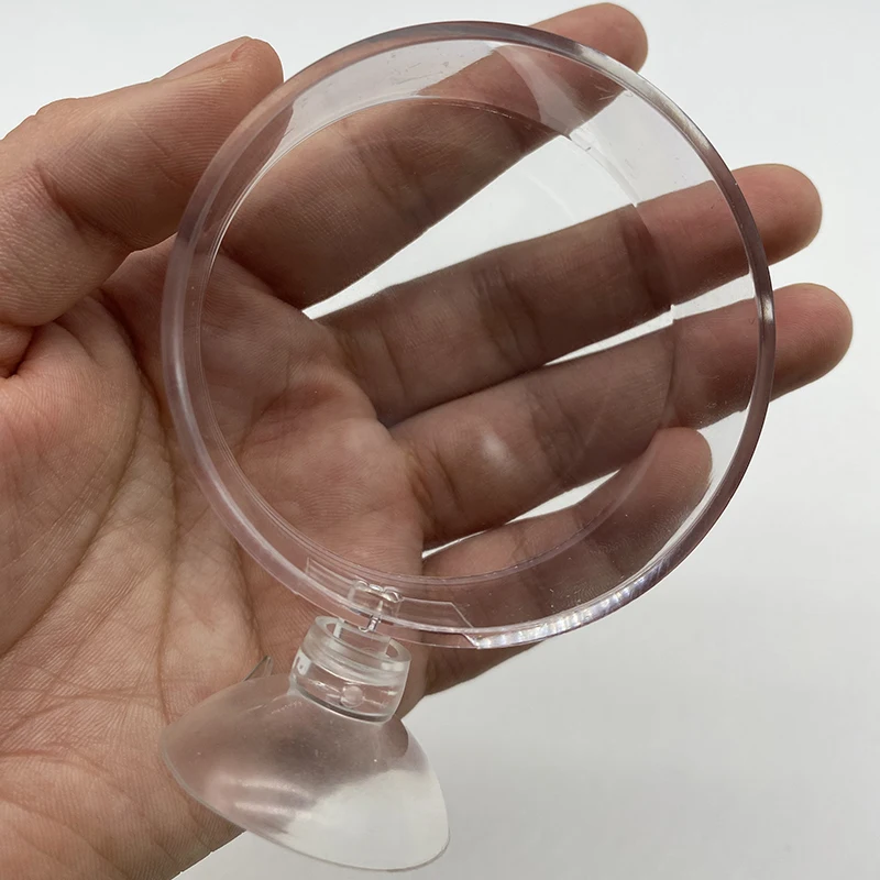 Alimentador de camarones para acuario, tubo de alimentación transparente, plato de succión de aire, cuenco para camarones, alimentador, placa vacía de carretera acrílica - imagen 2