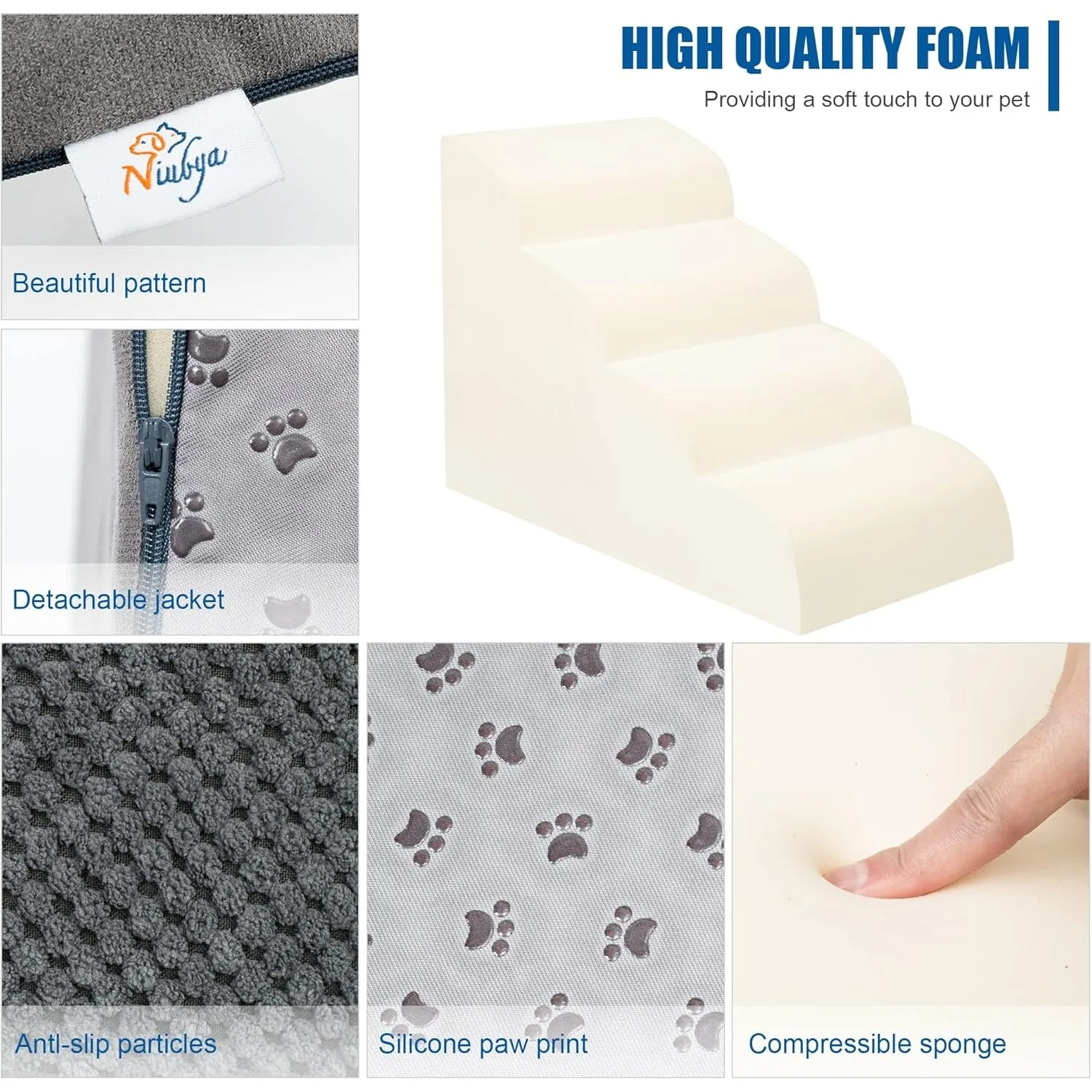 Escaleras antideslizantes estables para perros y gatos pequeños - imagen 5