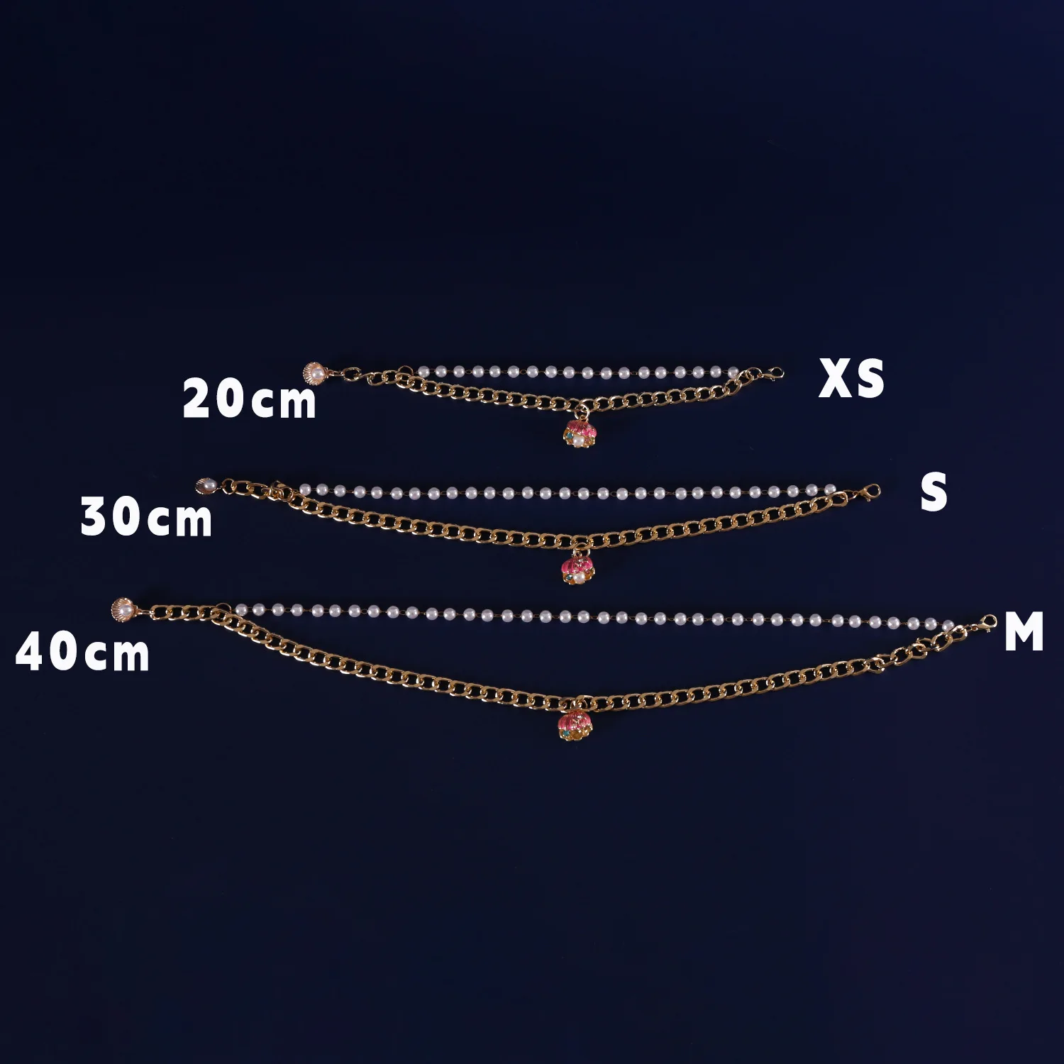 Collar de concha de perla para mascotas, cadena de diamantes de perlas, Collar de concha colorida de princesa para perros y gatos, accesorios para cachorros - imagen 4