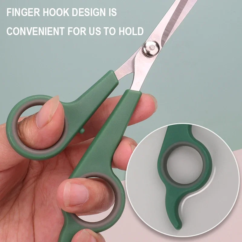 Tijeras de pelo para mascotas, acero inoxidable, corte de pies de animales, recorte de pelo de oreja, puntas redondeadas de seguridad - imagen 2