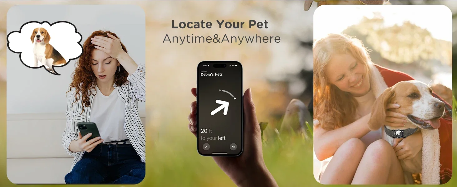 airtag dog collar holder small