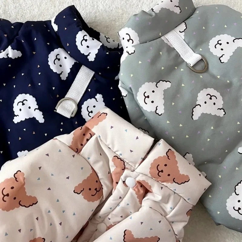 Warm Dog Jumpsuit Clothes Winter Four Legs Fashion Desinger Dog Clothes Pet Cute Catoon Sweater Puppy Pajamas Dog Jackets - imagen 5