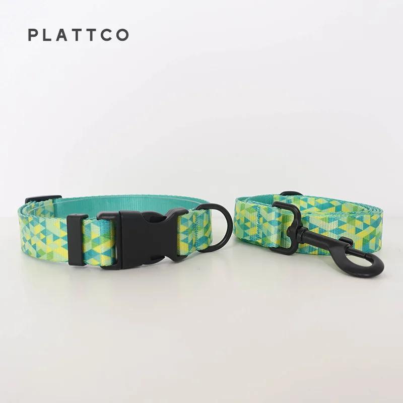 La correa para el collar para perros PLATTCO de diseño único SPARKING LATE es adecuada para todo tipo de perros grandes, medianos y pequeños de 5 tamaños PDC311 - imagen 5