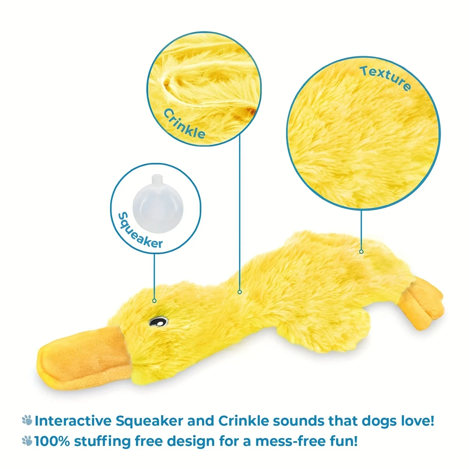 Juguete interactivo de felpa con sonido para perros pequeños, medianos y grandes, adiestramiento de cachorros, morder, masticar, suministros para mascotas - imagen 3