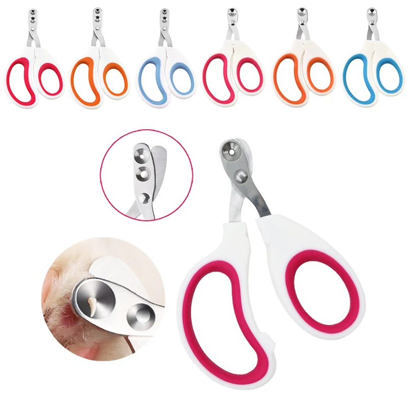 Cortauñas profesional para mascotas, cortador de garras para cachorros de acero inoxidable para perros y gatos pequeños, tijeras para uñas para gatos, cortaúñas para el cuidado