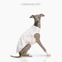 Ropa de verano para perros, chaleco de verano Whippet de galgo italiano, ropa estampada de algodón para perros