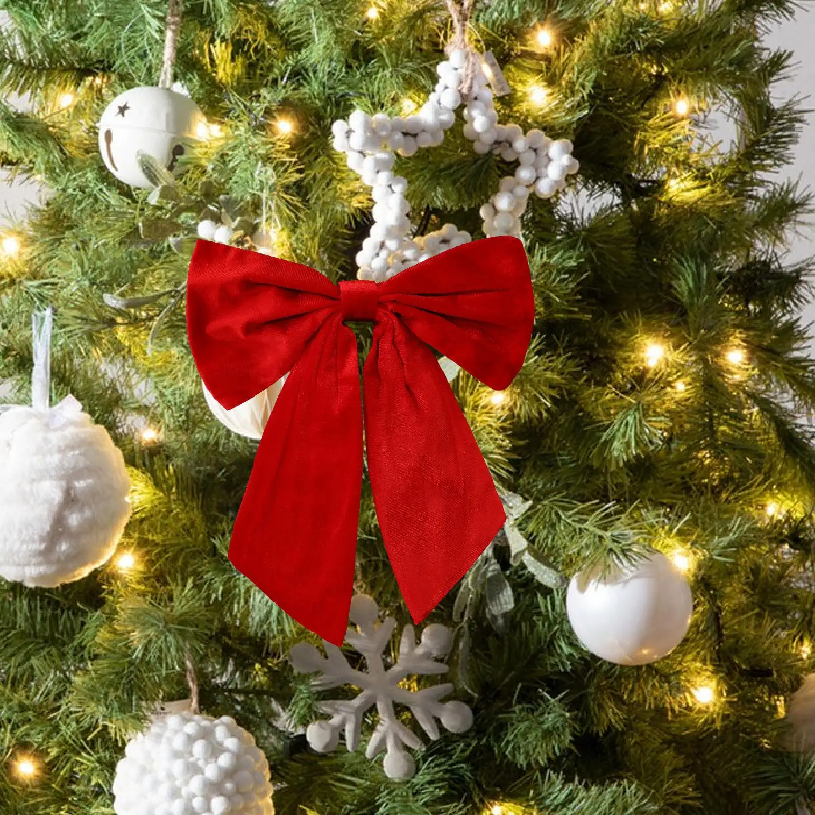 Christmas Bow Hanging Ornament Decorative Craft Creative Bowknot Christmas