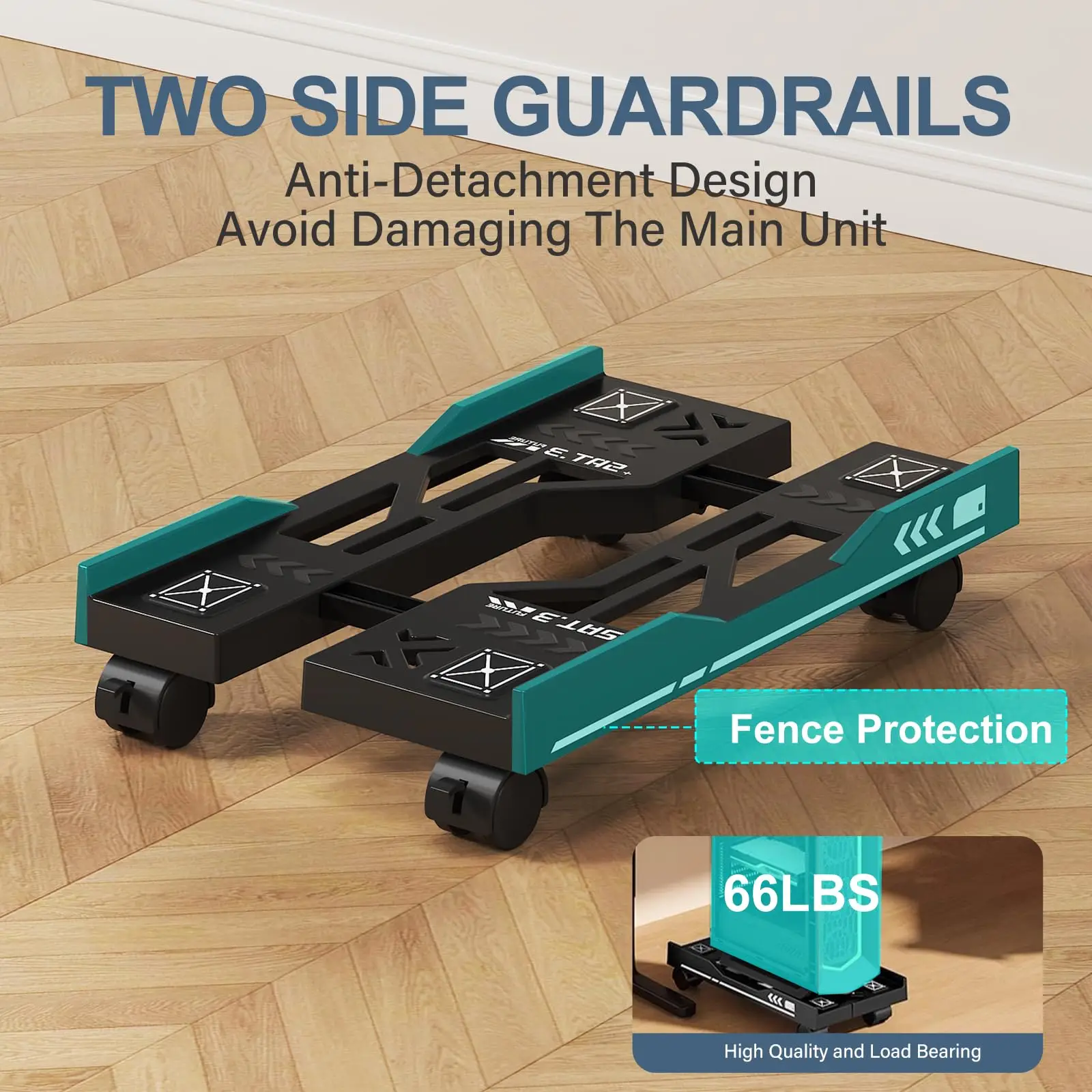 Nuevo soporte para debajo del escritorio, soporte ajustable para CPU móvil, soporte de torre ventilado para ordenador, soporte de torre para PC con ruedas rodantes