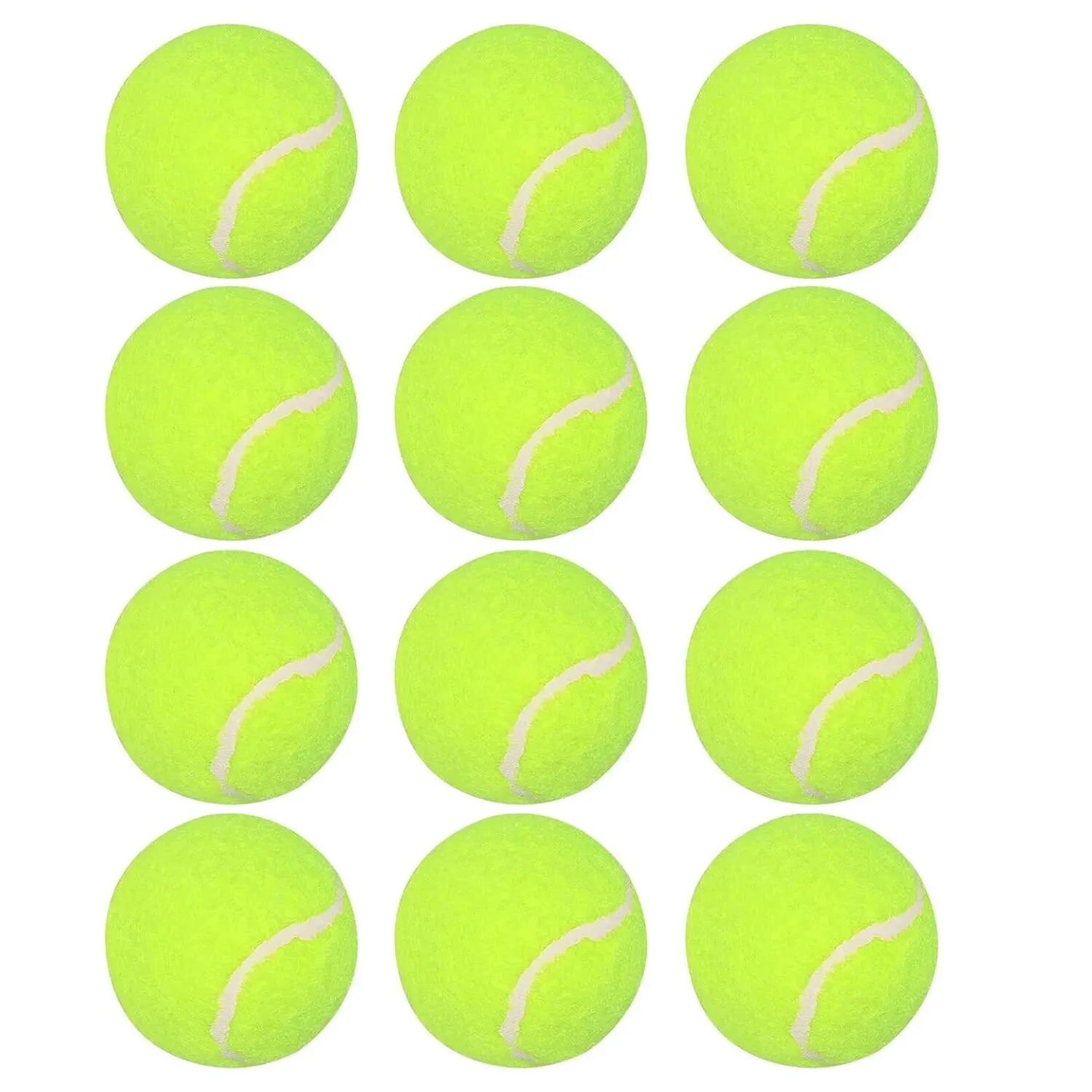 Pelotas de tenis para perros, tamaño de 2 pulgadas, compatibles con la mayoría de lanzadores de pelotas automáticos, idea para perros pequeños (solo 12 pelotas)