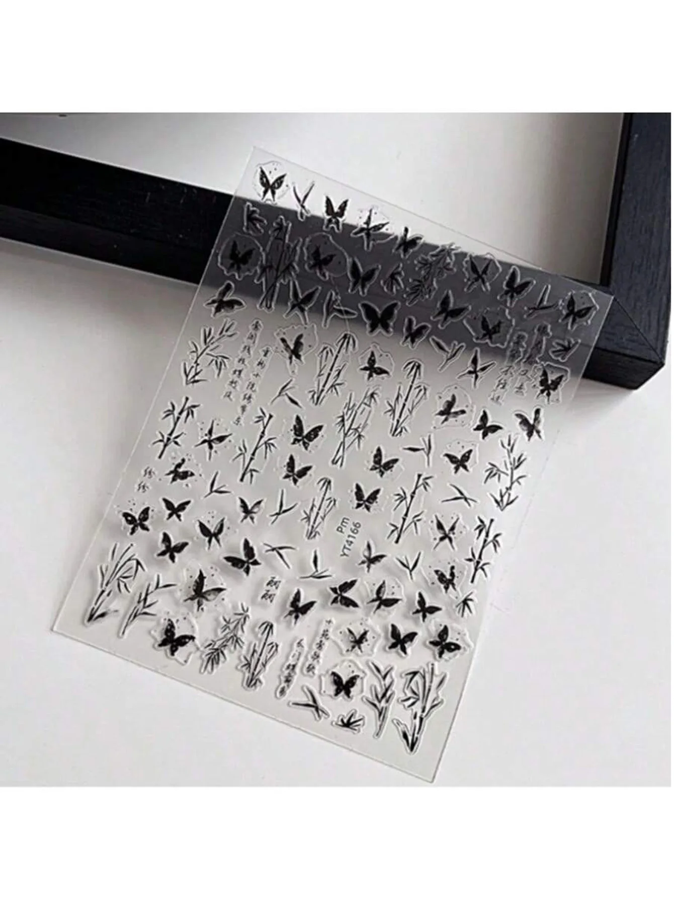 Protector de uñas de bambú para gatos – Diseño mariposa estilo chino - imagen 2