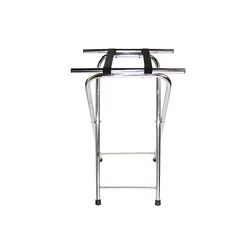 Estante plegable de acero inoxidable para gatos y perros - en casa