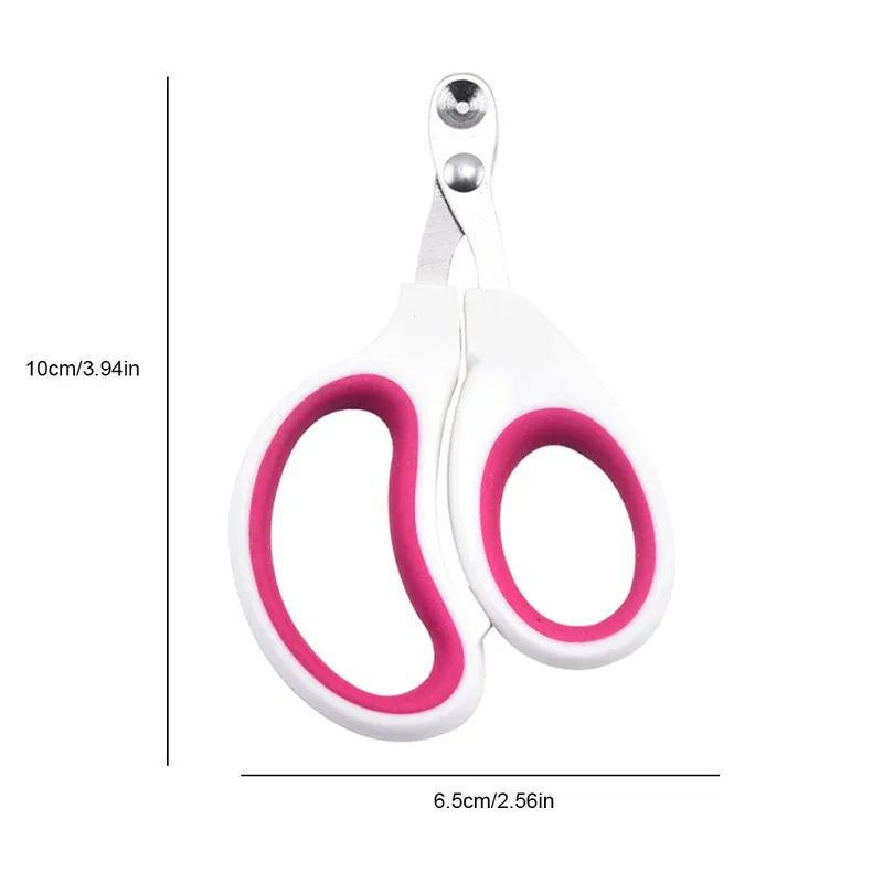 Cortauñas para mascotas, cortador de uñas de Agujero redondo de acero inoxidable, resistente al desgaste, recortador Circular doble para mascotas, pájaros y Reptiles - imagen 5