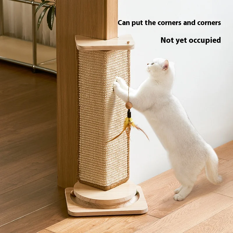 Estera rascadora de Sisal Natural para gatos, esteras para rascar gatos, alfombra Horizontal para rascar el suelo del gato, protege el sofá y las alfombras - imagen 2