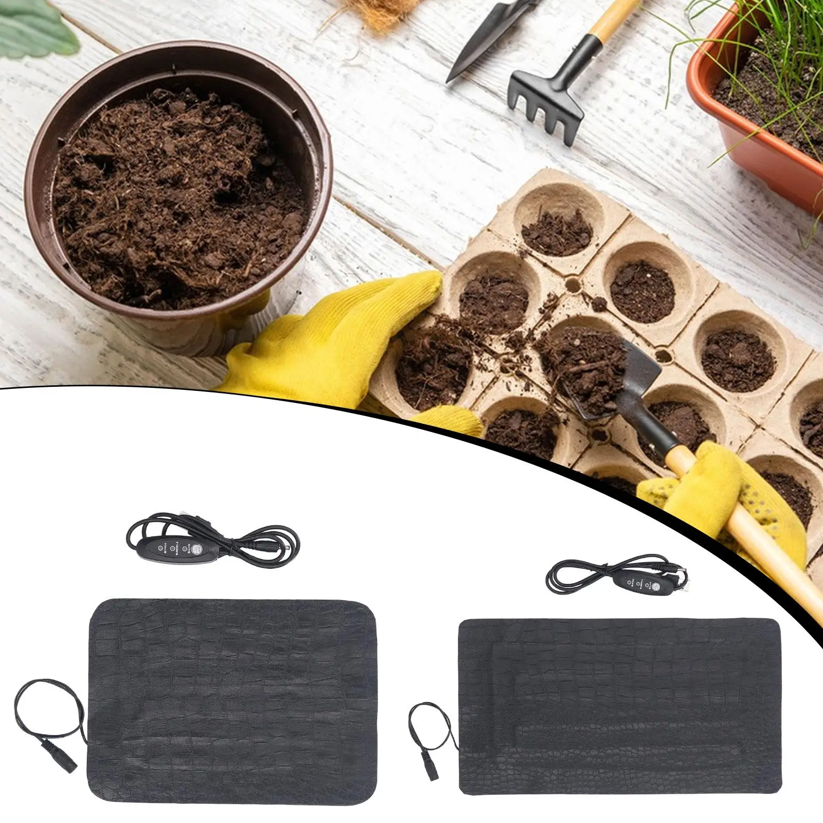 Seedling Heat Mat,Warming,Gardening,Brewing Plant Heating Mat Hydroponic Heating Pad for Home Germination Grow Seed Starter