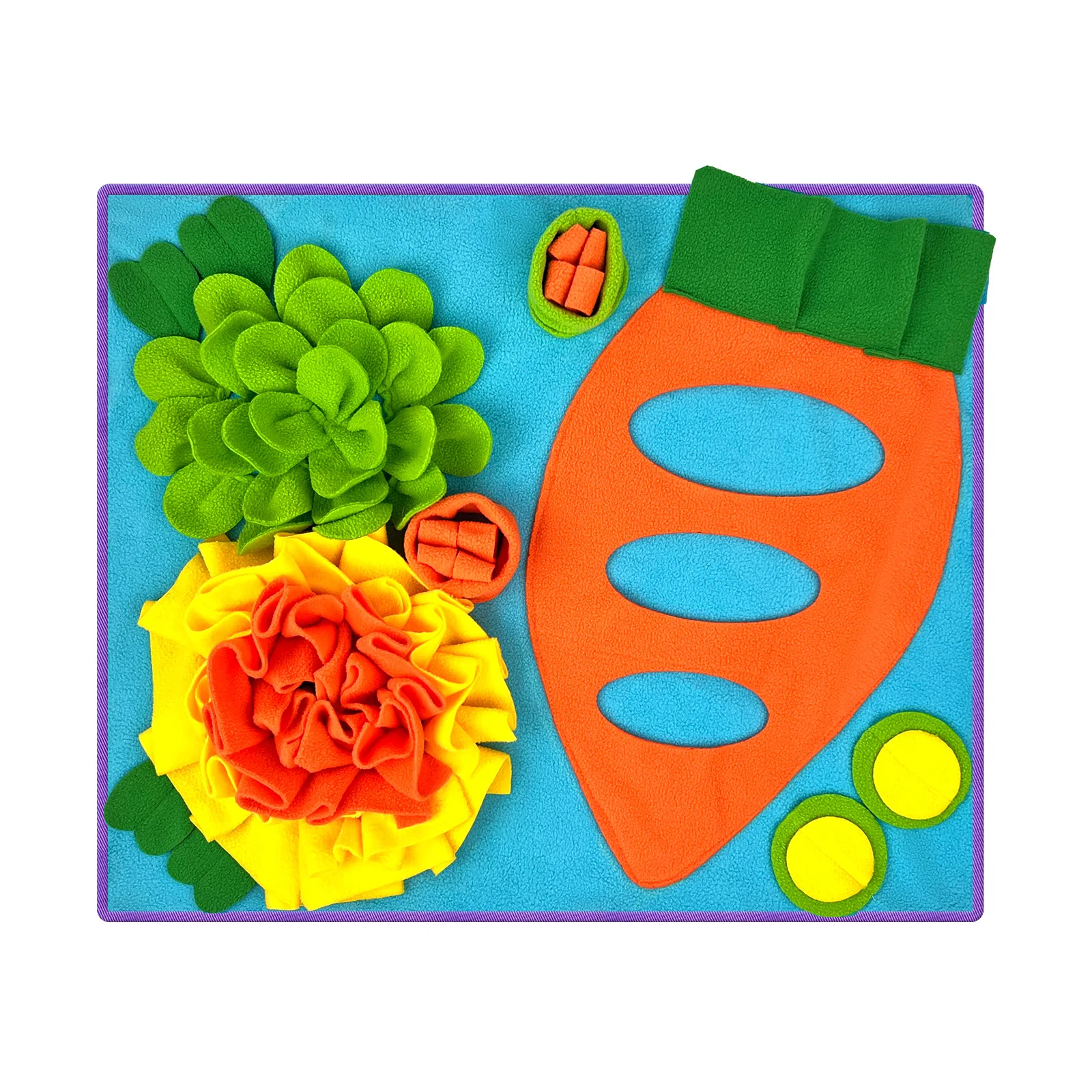 Small Pet Smell Pad Rabbit Feeding Pad Hamster Smell Training Blanket Foraging Pet Dog Rabbit Slow Food Pads Dog Toy Supplies - imagen 4