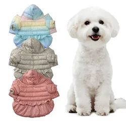 Abrigo de algodón para perros - diseño princesa, invierno y otoño