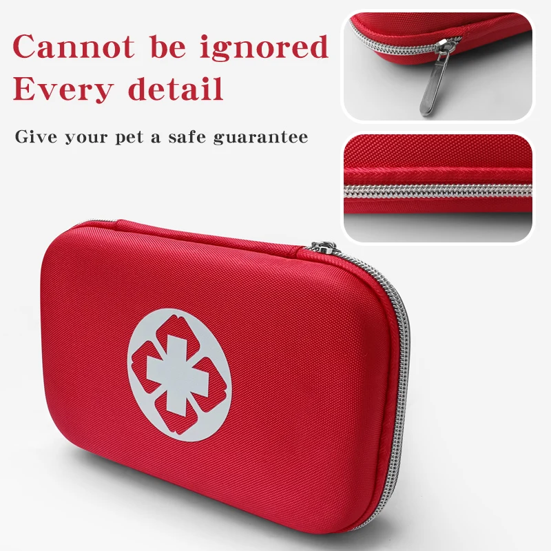 Kit de tratamiento de heridas de emergencia para mascotas, botiquín de primeros auxilios para perros y gatos, elementos esenciales para acampar para mascotas, mini botiquín de primeros auxilios y esmeril - imagen 5