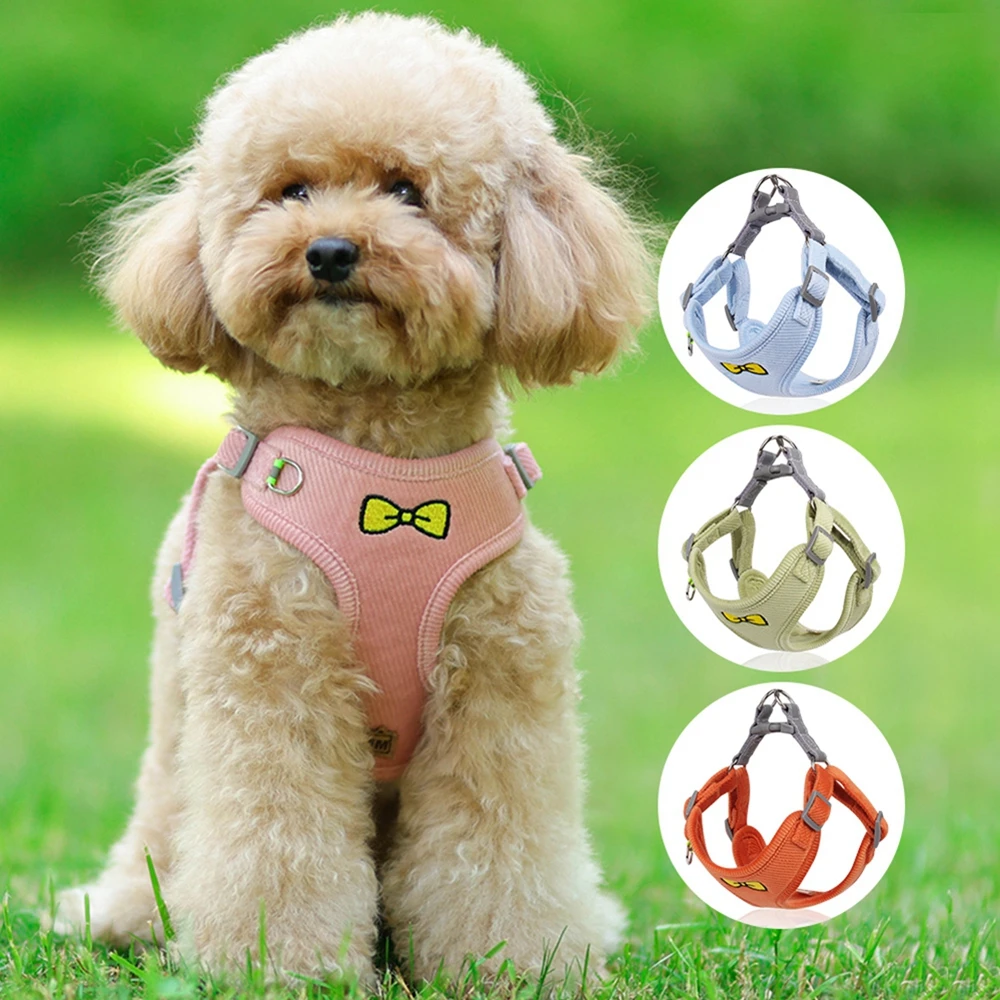 Arnés reflectante para perros y gatos, chaleco para el pecho, correa ajustable y transpirable, conjunto de arnés y correa para mascotas, accesorios para perros - imagen 2