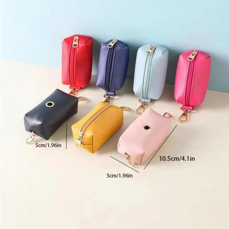 Nuevo dispensador portátil para perros y mascotas, bolsa para recoger, puede colgar cuerda de tracción, bolsa de almacenamiento para perros, enviar un rollo de bolsas de basura - imagen 3