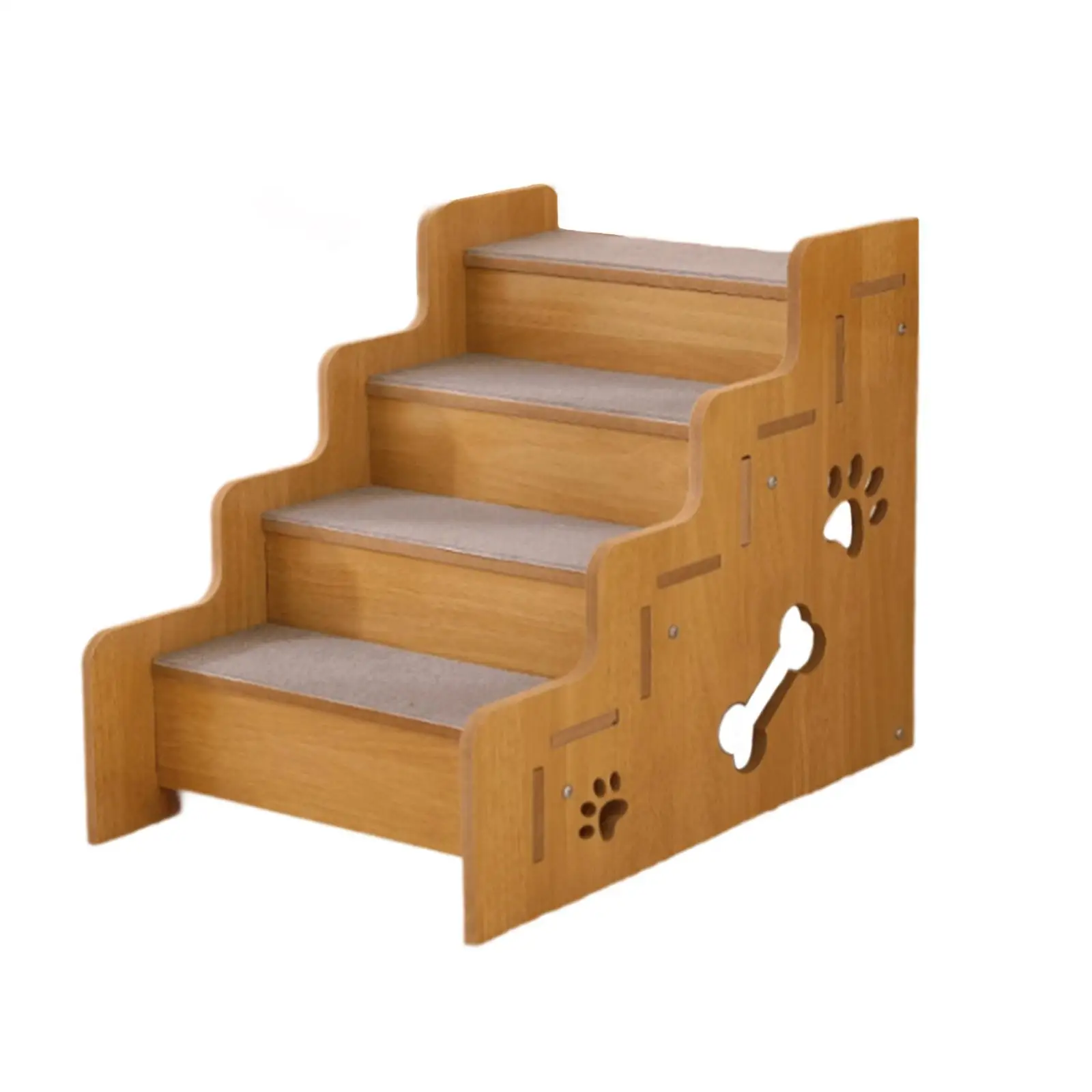 Dog Stair Stable Lightweight Portable Wooden Pet Stair for Cars Couch Bed