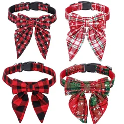 Collar de Navidad para perros – Algodón suave con lazo festivo