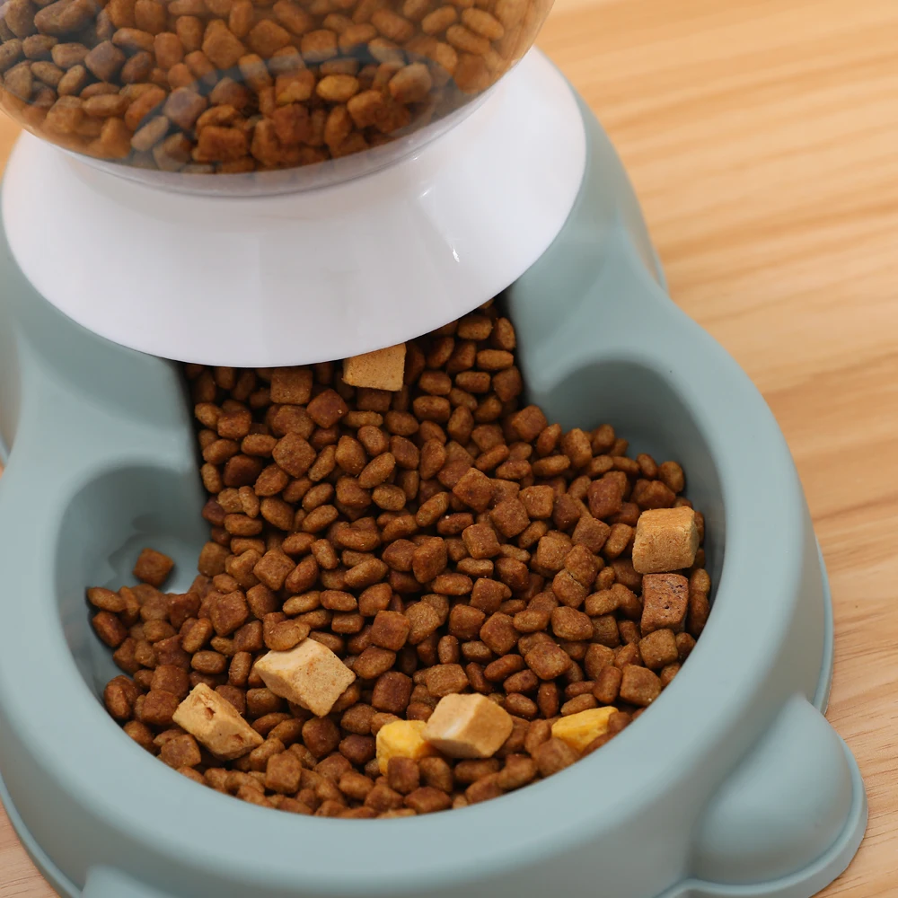 Hoopet-cuenco de agua y comida para perros, dispensador automático de comida para gatos, perros y Bulldog, tazón de beber de gran capacidad, suministros para gatos, 2,2 L - imagen 4