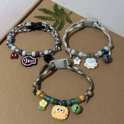 Collar para gato trenzado con campana – accesorio con encanto