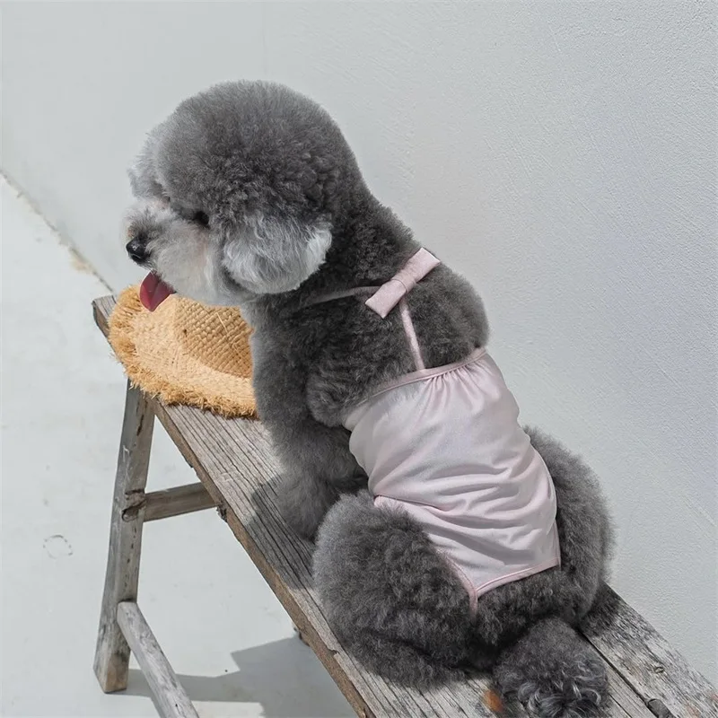 Ropa de natación de primavera para mascotas, camisola de una pieza, chaleco, Bikini, chaleco transpirable para perros, traje de baño, ropa para cachorros de peluche