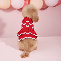Suéter de cuello alto para perros pequeños y medianos