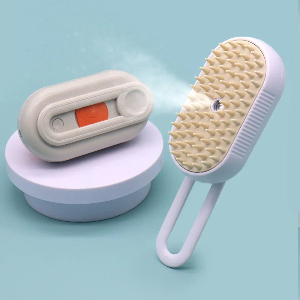 Peine en aerosol para limpieza de mascotas, cepillo rebanador para depilación de capa inferior para mascotas, herramienta de aseo para perros y gatos