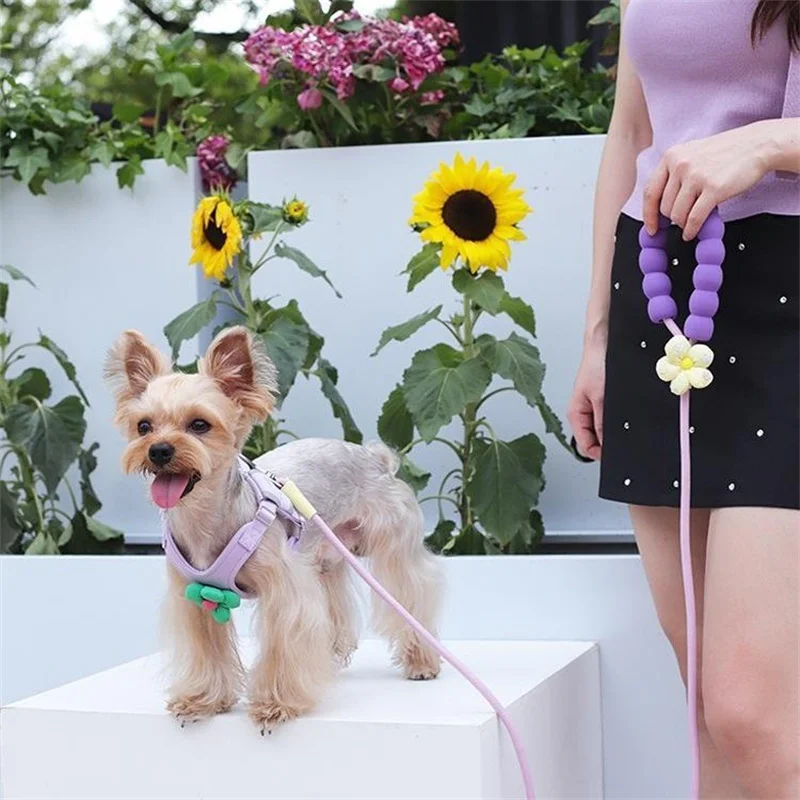 Arnés para perros en forma de X, ligero y suave, a prueba de Escape, chaleco para perros pequeños, juego de arnés y correa ajustables, Yorkshire - imagen 4