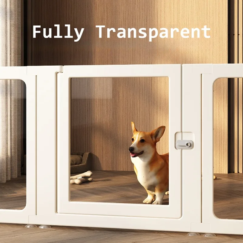 Valla transparente para perros, vallas de barrera para perros y cachorros de interior, barras para perros y gatitos, accesorios para parque infantil, puerta para bebés, gabinete para puerta de mascotas - imagen 2