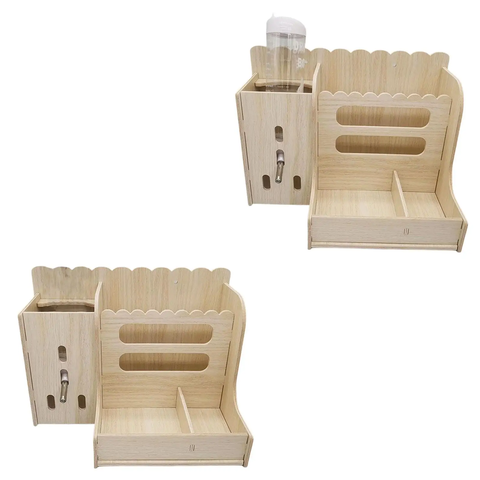 Rabbits Wooden Hay Racks Wooden Food Manger for Small Pets Hedgehog Chinchilla