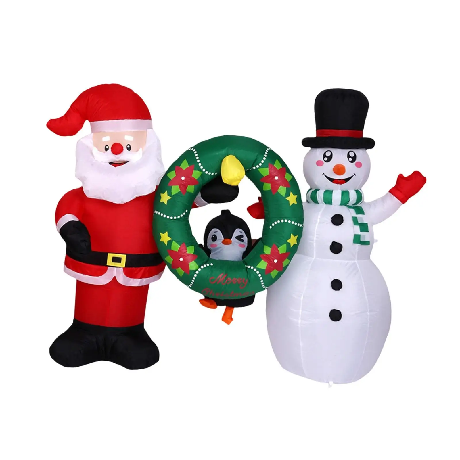 Christmas Inflatables Decoration,Outdoor,Photo Props,Holiday Ornament,Santa Penguins Snowman with Wreath for Winter,Garden Christmas Inflatables Decoration,Outdoor,Photo Props,Holiday Ornament,Santa Penguins Snowman with Wreath for Winter,Garden