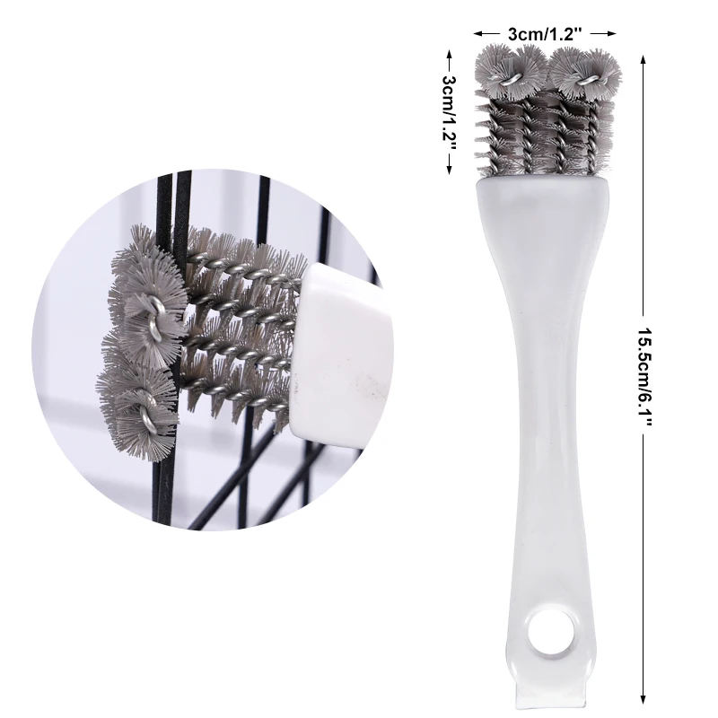 1/2/4 Uds cepillo de limpieza de jaulas de pájaros cepillo de limpieza de huecos multifuncional con mango largo jaula de conejo para hámster cepillo de limpieza de nailon - imagen 3