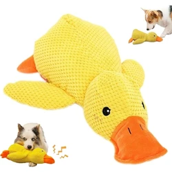 Juguete pato suave con sonido para perros - almohada calmante