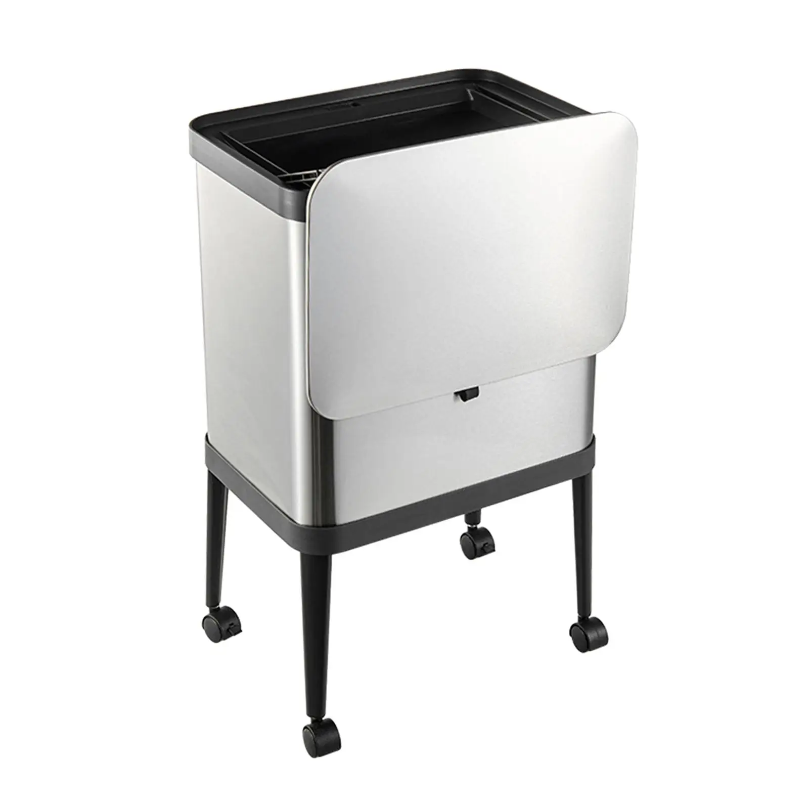 Trash Can 15L Efficient with Lid Modern Sturdy with Wheels Easy to Clean Stable Large Capacity Dustbin Garbage Can Garbage Bin Trash Can 15L Efficient with Lid Modern Sturdy with Wheels Easy to Clean Stable Large Capacity Dustbin Garbage Can Garbage Bin