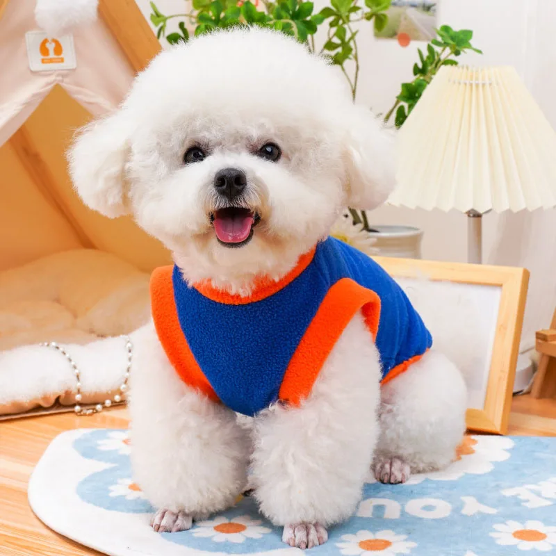 Ropa para perros, disfraz de lana de invierno, sudaderas con capucha, ropa, ropa, sudadera de manga corta para perros pequeños, ropa para perros salchicha Pug XL - imagen 2