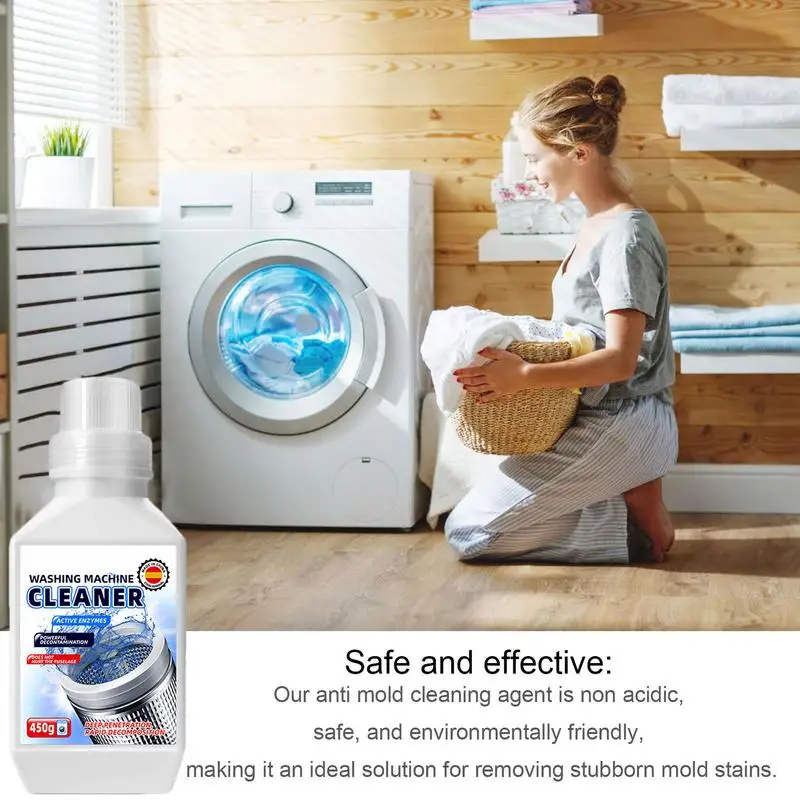 Limpiador de lavadora seguro para el hogar, 450g, detergente, lavadora, bañera - imagen 4