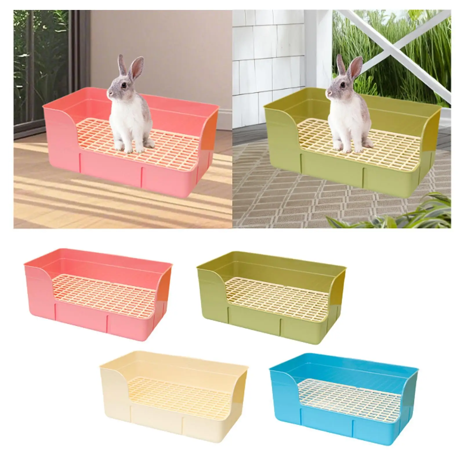 Rabbit Litter for Cage Grid Litter Pan Corner Toilet Box Corner Pan for Ferrets Small Animals Cage Accessories Rabbit Litter for Cage Grid Litter Pan Corner Toilet Box Corner Pan for Ferrets Small Animals Cage Accessories